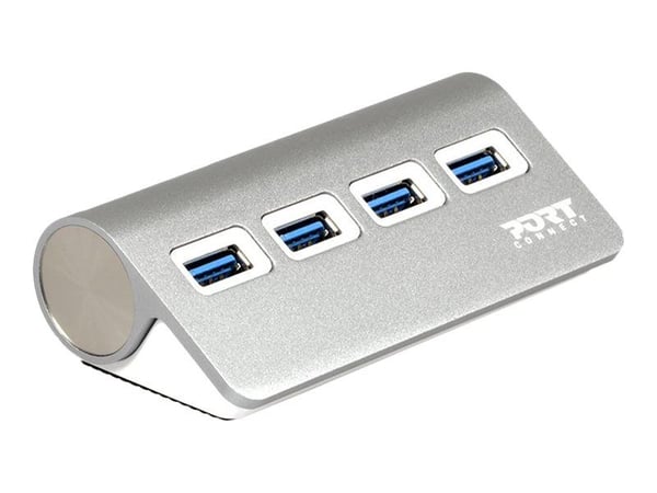 PORT Connect - Hub - 4 x SuperSpeed USB 3.0 - stasjonær