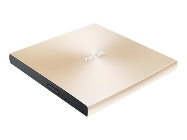 ASUS ZenDrive U9M SDRW-08U9M-U - Platestasjon - DVD±RW (±R DL) - 8x/8x - USB 2.0 - ekstern - gull