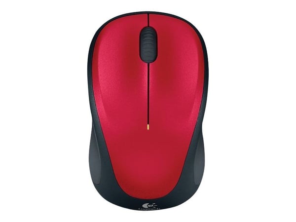 Logitech LGT-M235R, Molempikätinen, Optinen, Langaton RF, Punainen