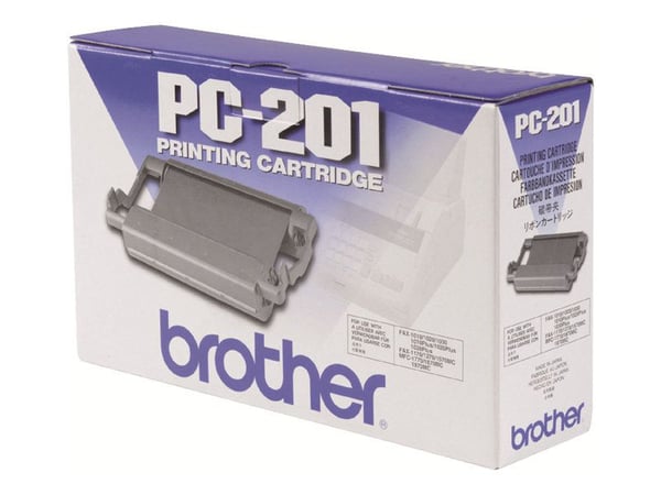 Brother PC201 - Svart - skriverbånd - for Brother MFC-1770, MFC-1780, MFC-1870, MFC-1970; IntelliFAX 1170, 1270, 1570, 1575