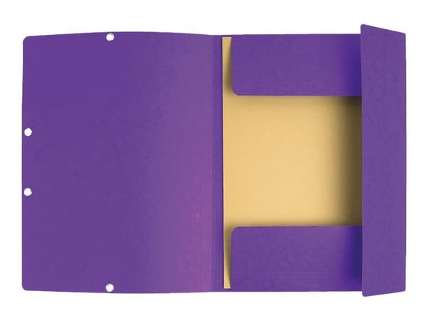 Elastikmappe exacompta a4 mørkelilla Elastikmappe exacompta a4 mørkelilla