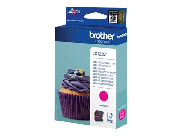 Brother LC123MBP, 600 sivua, 1 kpl, Kertapakkaus