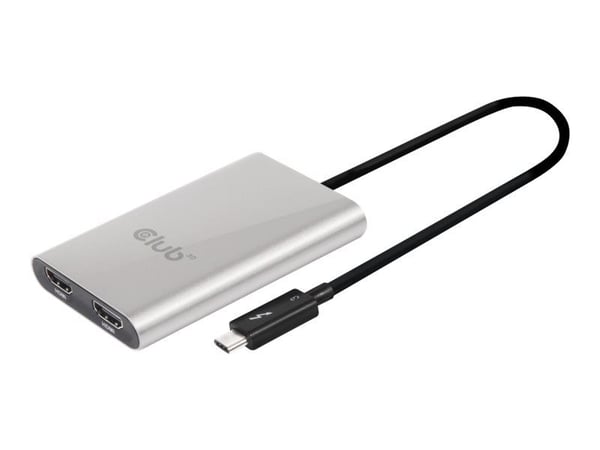 Club 3D SenseVision - Extern videoadapter - Thunderbolt 3 - 2 x HDMI