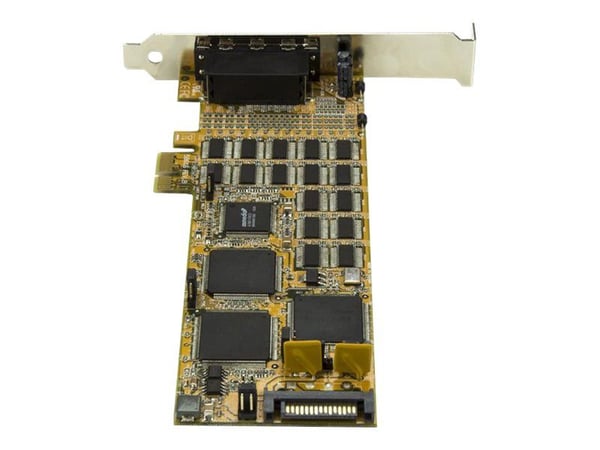 StarTech.com PEX16S550LP, PCIe, Sarja, Matala profiili, PCIe 1.1, RS-232, Keltainen