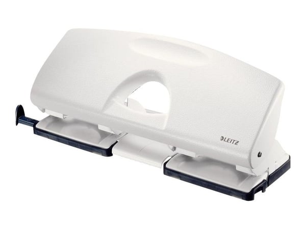 Leitz - Hålslag - 25 ark / 2.5 mm - 4 hål - vit