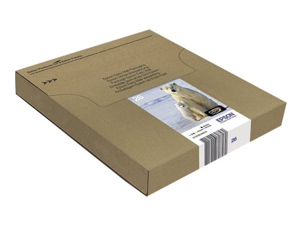 Epson Polar bear Multipack 4-colours 26 EasyMail, Perusvärintuotto, Väriainepohjainen muste, Väripohjainen muste, 6,2 ml, 4,5 ml, 1 kpl