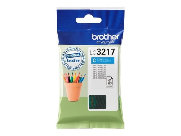 Brother LC3217C, 550 sivua, 1 kpl, Kertapakkaus