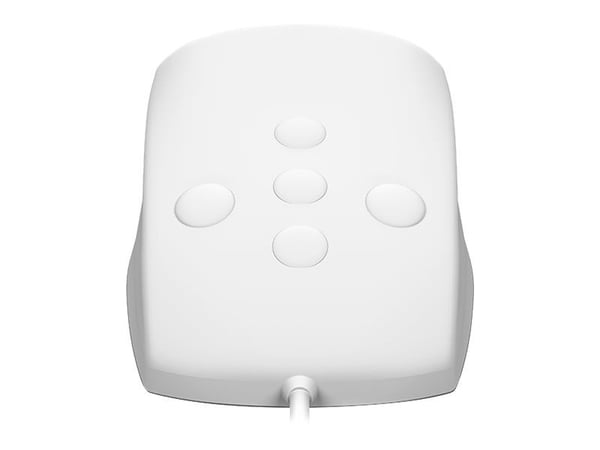 KeySonic KSM-3020M-W - Mus - 5 knapper - kablet - USB - hvit