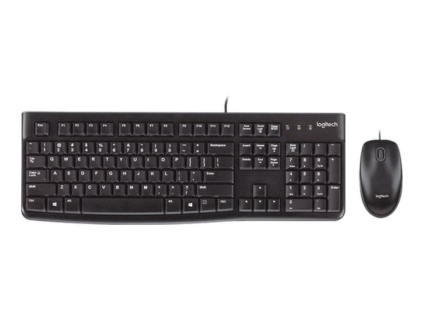 Logitech Desktop MK120 - Tastatur- og mussett - USB - QWERTY - US International