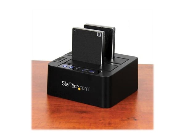 StarTech Standalone Hard Drive Duplicator, Dual Bay HDDSSD ClonerCopier, USB 3.1 (10 Gbps) to SATA III (6Gbps) HDDSSD Docking Station, Hard Disk Du...