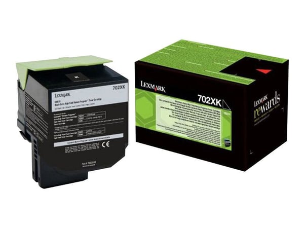 Lexmark 702XK R, 8000 sivua, Musta, 1 kpl