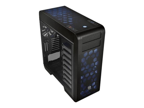 Thermaltake Core V71 - Tempered Glass Edition - tower - utvidet ATX (E-ATX) - sidepanel med vindu (herdet glass) - ingen strømforsyning (PS/2) - sv...