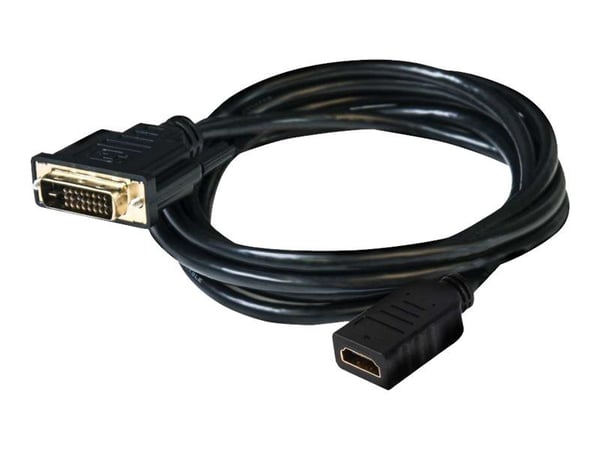 Club 3D CAC-1211 - Adapterkabel - dobbeltlenke - DVI-D hann til HDMI hunn - 2 m