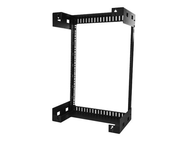 StarTech.com 15U 19" Wall Mount Network Rack - 12" Deep 2 Post Open Frame Server Room Rack for Data/AV/IT/Computer Equipment/Patch Panel with Cage ...