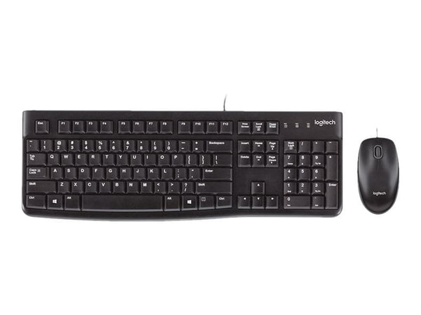 Logitech Desktop MK120 - Tastatur- og mussett - USB - Spansk