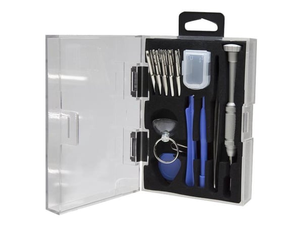Startech Cell Phone Repair Kit - with Case - Multipurpose - Computer Tool Kit - Electronics Kit - PC Tool Kit (CTKRPR) - Reparasjonsverktøysett for...