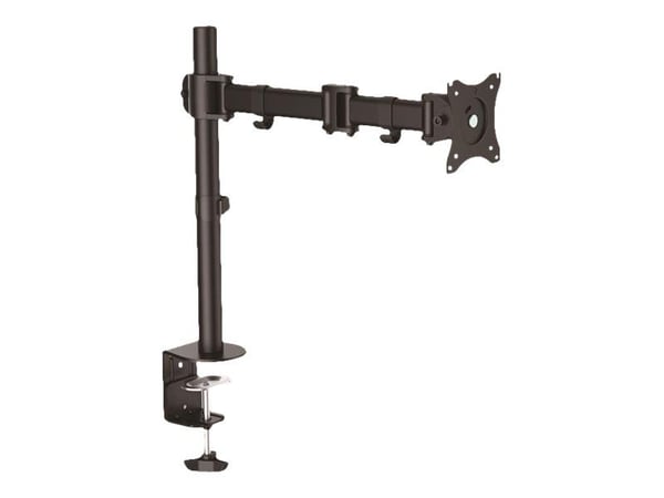 Startech Desk Mount Monitor Arm for up to 34" VESA Compatible Displays, Articulating Pole Mount with Single Monitor Arm, Ergonomic Height Adjustabl...