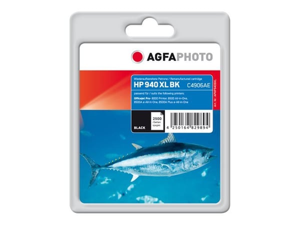 AgfaPhoto APHP940BXL, Väriainepohjainen muste, 2500 sivua
