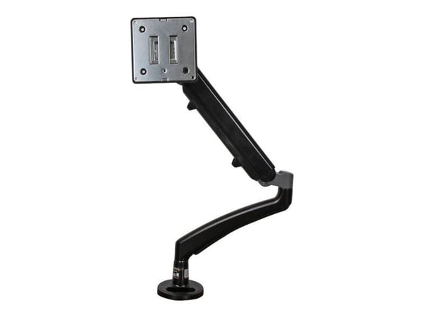 Startech Desk Clamp Monitor Mount - Adjustable - Supports Monitors 12" to 34" - Full Motion Slim VESA Mount Monitor Arm - Desk & Grommet Clamp -Bla...