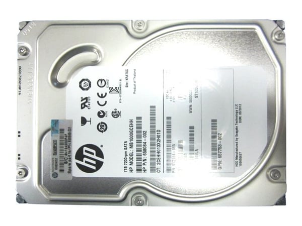 HPE Midline - Harddisk - 1 TB - intern - 3.5" LFF - SATA 6Gb/s - 7200 rpm