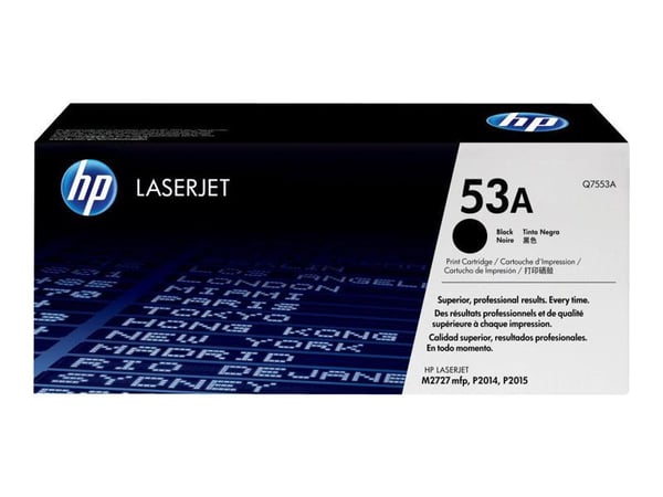 HP 53A - Svart - original - LaserJet - tonerpatron (Q7553A) - for LaserJet M2727nf MFP, M2727nfs MFP, P2014, P2014n, P2015, P2015d, P2015dn, P2015n...