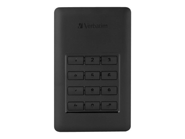 Verbatim Store 'n' Go Portable - SSD - kryptert - 256 GB - ekstern (bærbar) - USB 3.1 Gen 1 (USB-C kontakt) - 256-bit AES