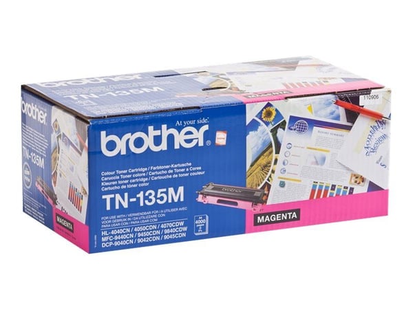 Brother TN135M, 4000 sivua, Magenta, 1 kpl