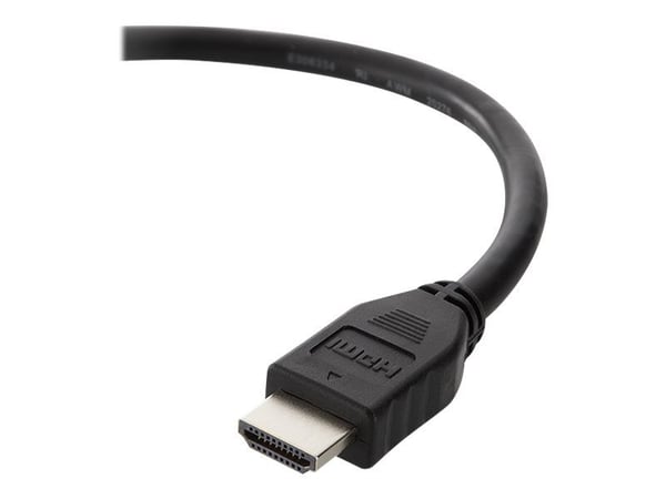 Belkin Standard - HDMI-kabel - HDMI hann til HDMI hann - 1.5 m - dobbeltisolert - svart - 4K-støtte