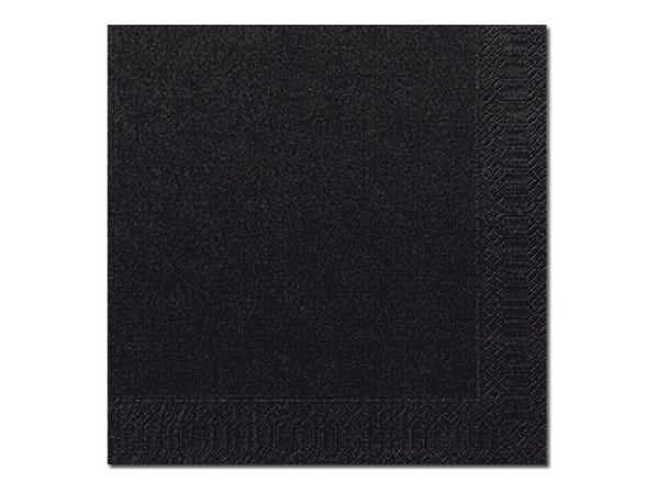 Lautasliinat duni 2-kertaiset 33x33cm musta 125 kpl pakkaus