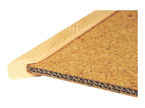 Esselte Korkkitaulu Economy puukehyksillä 40 x 60 cm, Puu, Puu, Korkki, Vaakasuuntaisesti, Standard, 395 mm