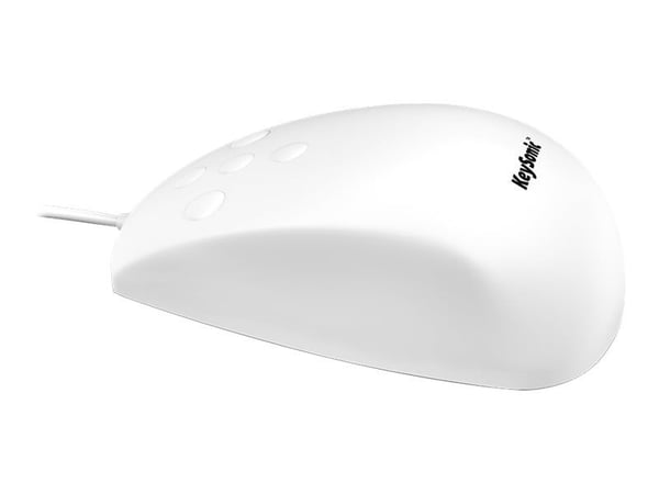 KeySonic KSM-3020M-W - Mus - 5 knapper - kablet - USB - hvit KeySonic KSM-3020M-W - Mus - 5 knapper - kablet - USB - hvit