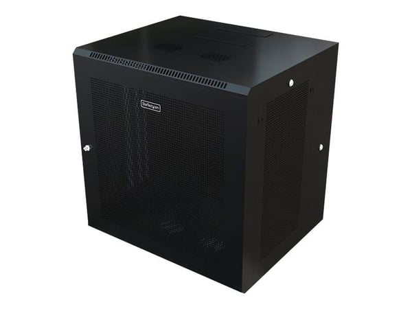 Startech 12U 19" Wall Mount Network Cabinet, 20" Deep 4 Post Hinged Locking IT Computer Equipment Enclosure with Shelf, Flexible Vented Switch Dept...