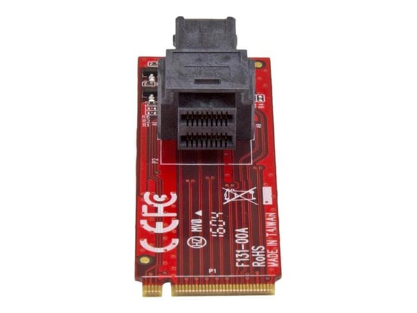 Startech U.2 to M.2 Adapter - for 1 x U.2 PCIe NVMe SSD - M.2 PCIe x4 Host Interface - U.2 SSD - M.2 PCIe Adapter - U.2 Drive (M2E4SFF8643) - Grens...