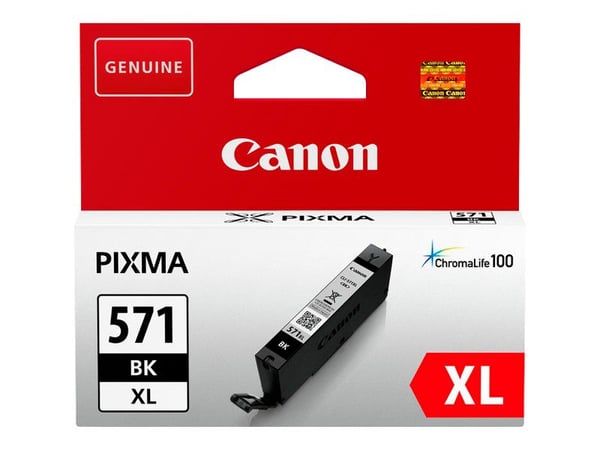 Canon CLI-571BK XL - 11 ml - Høy ytelse - svart - original - blekkbeholder - for PIXMA TS5051, TS5053, TS5055, TS6050, TS6051, TS6052, TS8051, TS80...