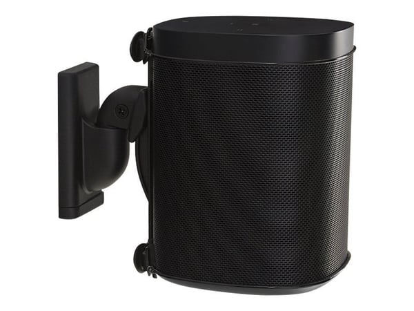 Sanus WSWM22 - Brakett - for høyttaler(e) - svart - veggmonterbar (en pakke 2) - for Sonos One, PLAY:1, PLAY:3