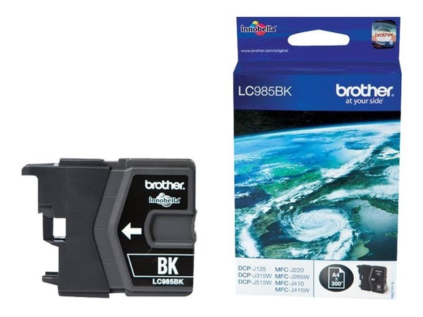 Brother LC985BK - Svart - original - blekkpatron - for Brother DCP-J140W, DCP-J315W, DCP-J515W, MFC-J410
