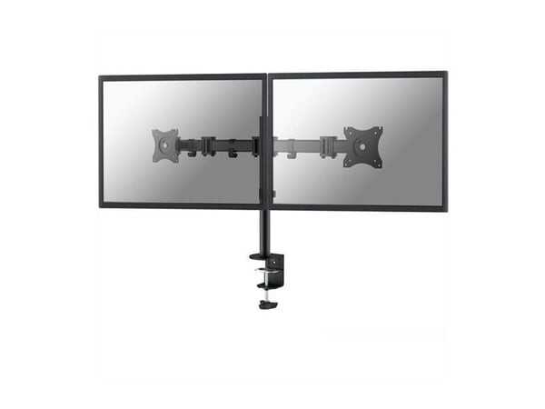 Neomounts NM-D135D - Monteringssett - full bevegelse - for 2 LCD-skjermer - svart - skjermstørrelse: 10"-27" - klemmemonterbar, malje, skrivebordsm...