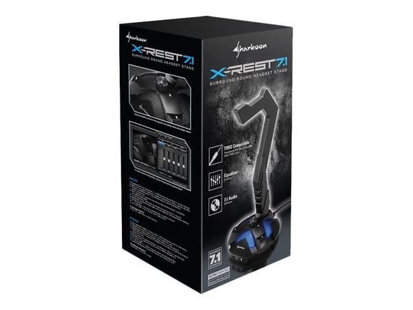 Sharkoon X-Rest 7.1 - Ljudkort - stereo - USB - SSS1629A5