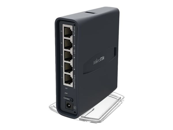MikroTik RouterBOARD hAP ac lite RB952UI-5AC2ND - Trådlös åtkomstpunkt - Wi-Fi 5 - 2.4 GHz, 5 GHz - Likström