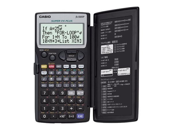 Casio FX-5800P - Vitenskapelig kalkulator - 10 sifre + 2 eksponenter - batteri