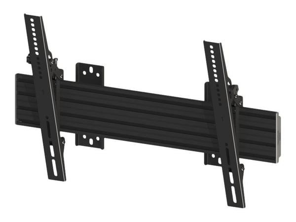 Multibrackets M Wallmount Pro MBW1U - Monteringssats (2 väggplattor, monteringsskena, 2 x lutningsbara armar) - för LCD-display - aluminium, stål -...