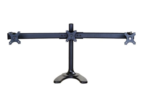 Neomounts FPMA-D700DD3 - Stativ - for 3 LCD-skjermer - svart - skjermstørrelse: 10"-27" - skrivebordsstativ, malje, skrivebordsmonterbar