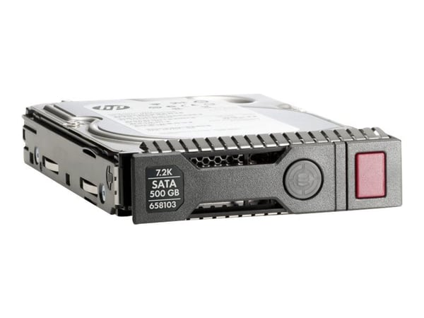 HPE Midline - Harddisk - 500 GB - hot-swap - 3.5" LFF - SATA 6Gb/s - 7200 rpm - med HPE SmartDrive carrier