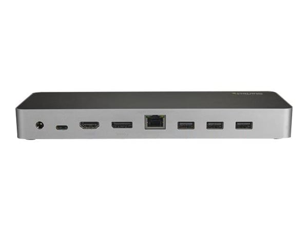 StarTech.com USB C -telakka, kaksoismonitori HDMI & DisplayPort 4K 30Hz, USB Type-C kannettavan tietokoneen telakointiasema 60W Power Delivery ...