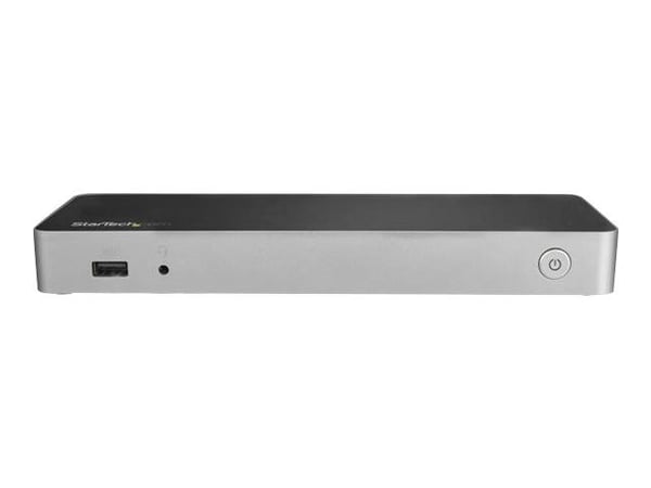 StarTech.com USB C -telakka, kaksoismonitori HDMI & DisplayPort 4K 30Hz, USB Type-C kannettavan tietokoneen telakointiasema 60W Power Delivery ...