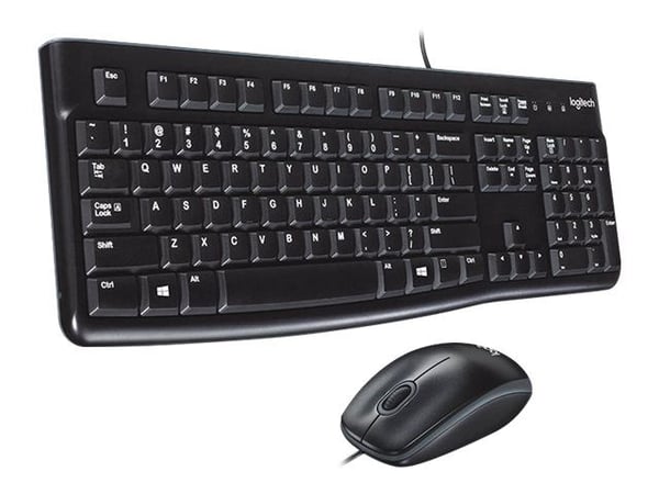 Logitech Desktop MK120 - Tastatur- og mussett - USB - QWERTY - US International