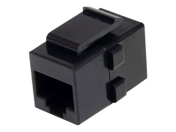Startech Cat 6 RJ45 Keystone Jack Network Coupler - F/F (C6KEYCOUPLER) - Nettverkkopler - RJ-45 (hunn) til RJ-45 (hunn) - CAT 6 - svart