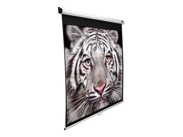 Elite Screens Manual Series M150XWH2 - Projeksjonsskjerm - takmonterbar, veggmonterbar - 150" (381 cm) - 16:9 - MaxWhite - hvit