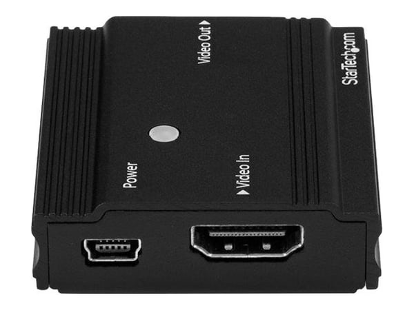 StarTech.com HDBOOST4K, 3840 x 2160 pikseliä, AV-toistin, 35 m, Musta, HDCP