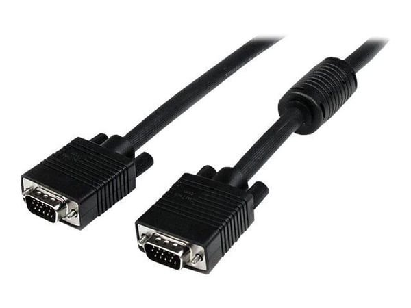 StarTech 2m Coax High Resolution Monitor VGA Video Cable HD15 M/M - VGA-kabel - HD-15 (VGA) (hann) til HD-15 (VGA) (hann) - 2 m - formstøpt - svart
